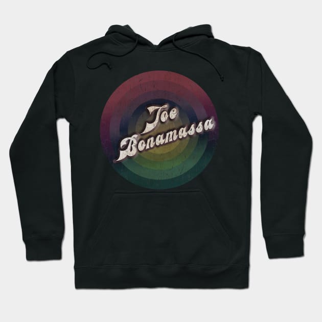 retro vintage circle Joe Bonamassa Hoodie by NamaMarket01